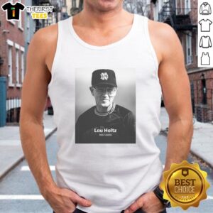 Original Lou Holtz 1937-2026 tank top design featuring vintage sports graphics and classic style for fans.