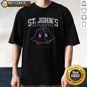 Official St. John's Basketball Church Bells T-Shirt featuring a vibrant design perfect for fans and players alike.