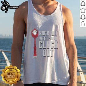 Original Rock Out With Your Clock Out Tank Top in stylish design, perfect for casual summer outfits.