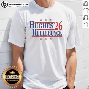 Nice Hughes and Hellebuyck '26 Team USA Champions T-Shirt featuring vibrant graphics celebrating Team USA's victory.