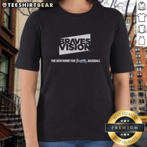 2026 Braves vision ladies tee showcasing premium design for Braves baseball fans, perfect for game day style.