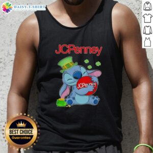 Top Stitch Hug tank top from JCPenney featuring a festive St. Patrick's Day design and logo, perfect for celebrations.