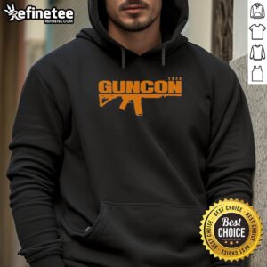 Premium Guncon 2026 Hoodie in black, featuring a stylish design and comfortable fit for casual wear.