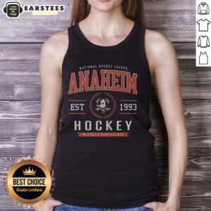 Nice Anaheim Ducks Hockey Legacy Crest Tank Top featuring team colors and logo for fans and sports enthusiasts.