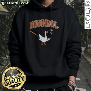 Alt Text: Nice Honkbal Goose baseball hoodie featuring Dutch colors, perfect for fans of baseball in the Netherlands.