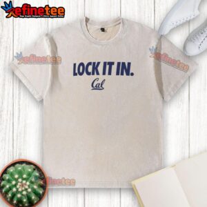 Hot Cal Bears 2026 Lock It In washed t-shirt in navy blue, perfect for fans showing school spirit and style.