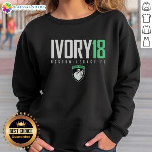 Top Ivory 18 Laurel Ivory Boston Legacy FC Logo Sweatshirt featuring a stylish design and comfortable fit.