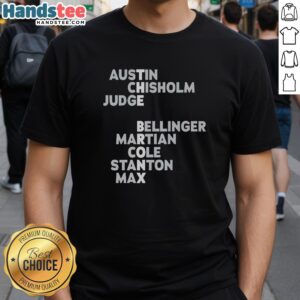 Premium The Bronx New York Yankees Austin Judge Stanton T-Shirt featuring bold team graphics and a comfortable fit.