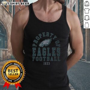 Alt Text: Stylish 1933 Tank Top featuring the Top Philadelphia Eagles Property logo, perfect for fans and collectors.