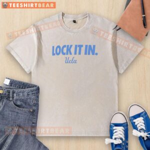 Official UCLA Bruins 2026 Lock It In washed t-shirt featuring the iconic logo in a casual, stylish design.