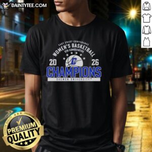 Nice Daemen Wildcats East Coast Conference Women's Basketball T-Shirt featuring team colors and logo for fans.