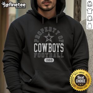 Premium Dallas Cowboys Football Property 1960 Hoodie featuring classic design and team logo for fans and collectors.