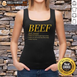 Stylish Hot Whats Beef tank top featuring a bold graphic design and edgy text, perfect for casual streetwear.