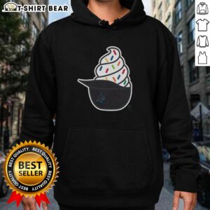 Miami Marlins ice cream hoodie featuring vibrant team colors and logo, perfect for fans seeking stylish apparel.