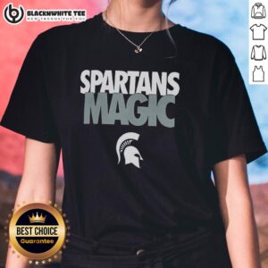 Michigan State Spartans ladies tee featuring a stylish design, perfect for fans of the Nice Spartans collection.