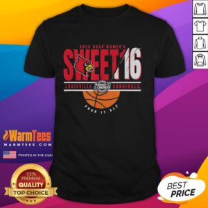 Good Louisville Cardinals NCAA Women's Sweet 16 March Madness 2026 T-Shirt featuring vibrant team colors and logo.