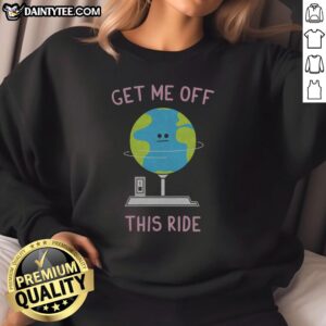 Classic sweatshirt featuring 'Nice Off Me Off This Ride' graphic, perfect for casual outings and comfortable wear.