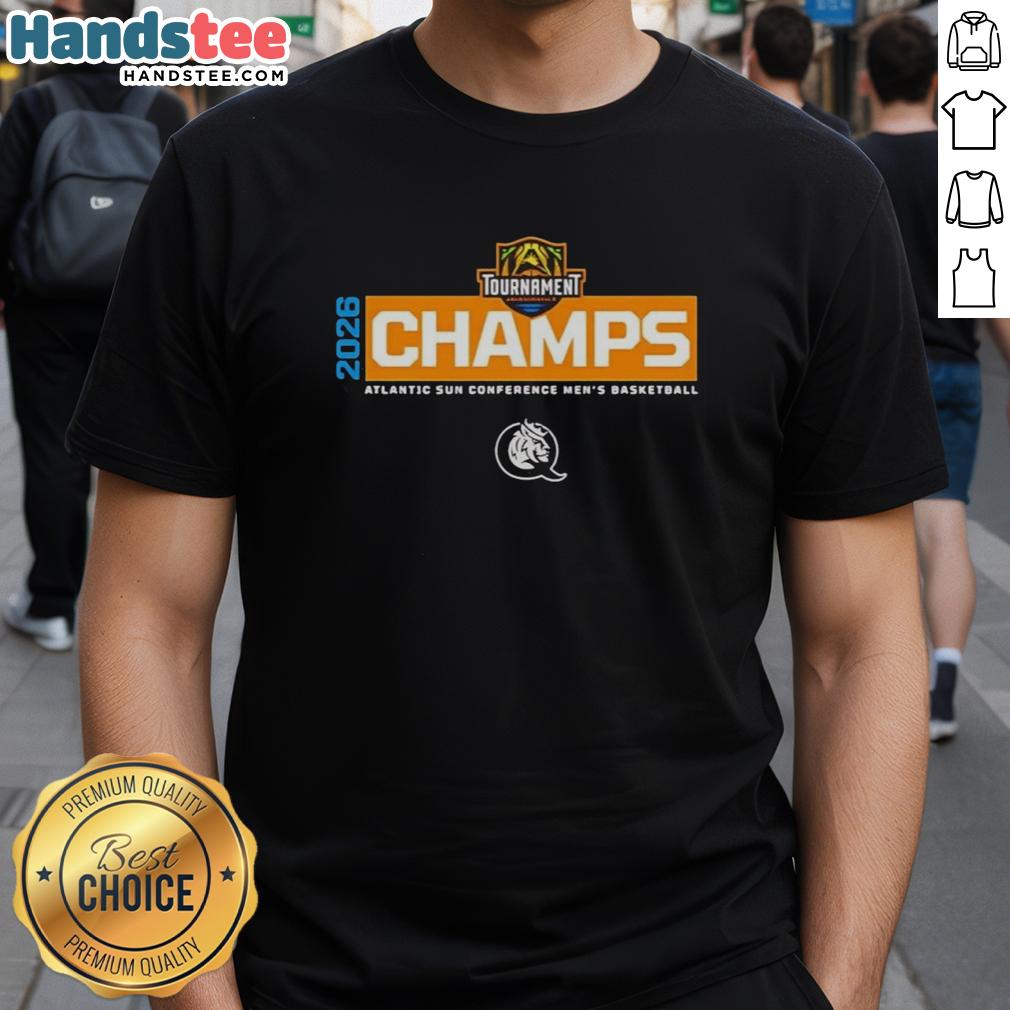 nice-atlantic-sun-conference-mens-basketball-2026-champs-t-shirt Nice Atlantic Sun Conference Men's Basketball 2026 Champs T-Shirt featuring team colors and logo for proud fans.