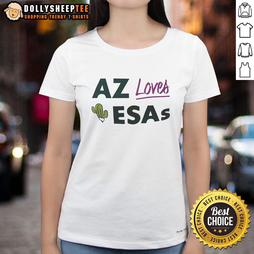 Nice Az Loves Esas Ladies Tee Nice Az Loves Esas Ladies Tee featuring a vibrant design, perfect for stylish women's casual wear.