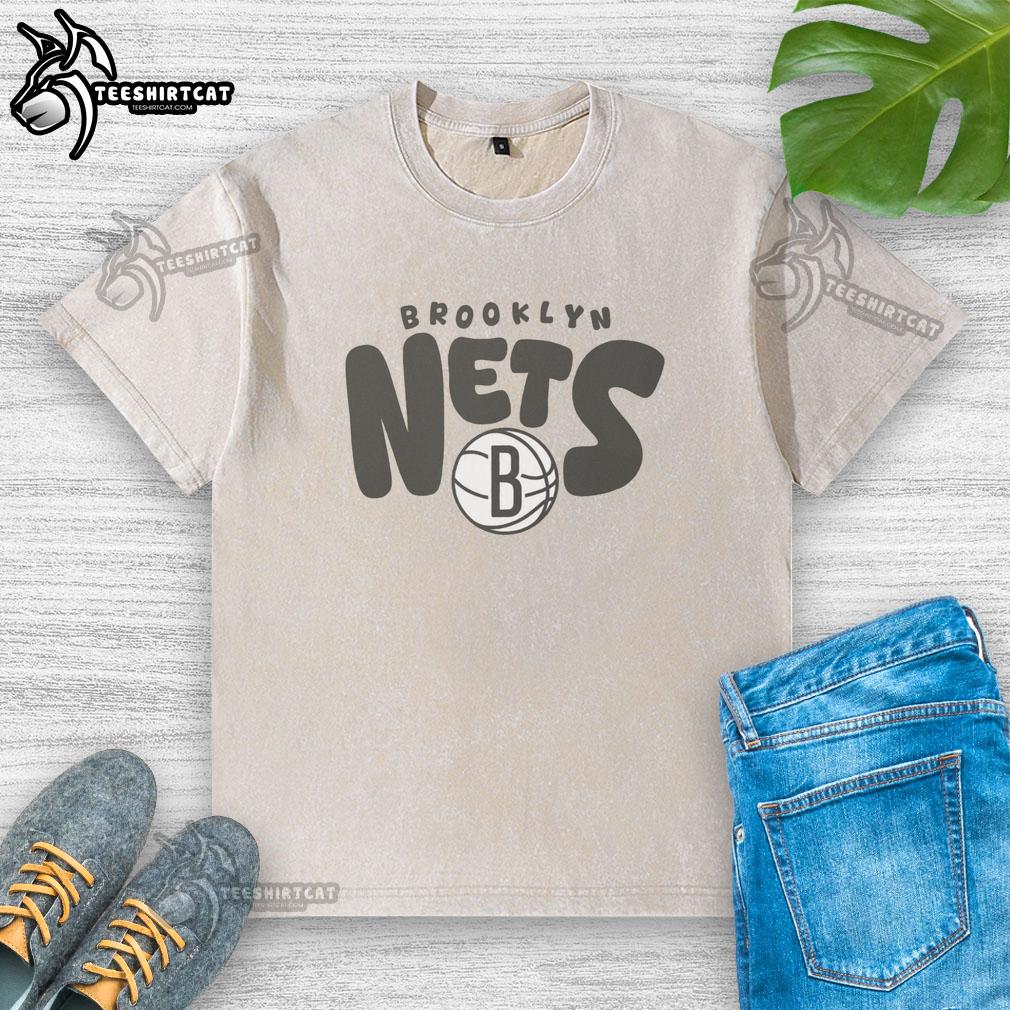 nice-brooklyn-nets-bubble-washed-t-shirt Nice Brooklyn Nets Bubble Washed T-Shirt featuring vibrant team colors and logo, perfect for basketball fans.