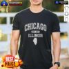 Nice Chicago Illinois Est 1837 Varsity T-Shirt featuring classic design and vibrant colors, perfect for city pride.