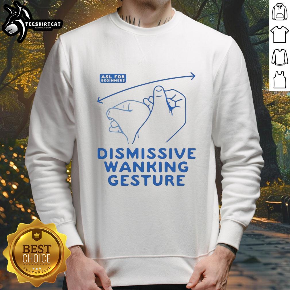 nice-dismissive-wanking-gesture-sweatshirt Trendy Nice Dismissive Wanking Gesture Sweatshirt in black, featuring a bold graphic design for casual streetwear style.