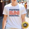 Vintage Nice Fighting Illini Basketball T-Shirt showcasing team colors and logo, perfect for fans and collectors.