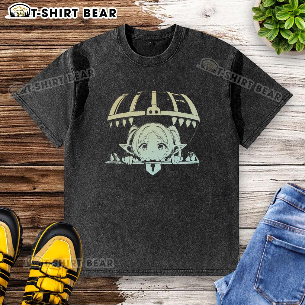 Nice Frieren Frieren Beyond Journey'S End Anime Washed T Shirt Nice Freiren Beyond Journey's End anime washed t-shirt featuring vibrant artwork and soft fabric for casual wear.
