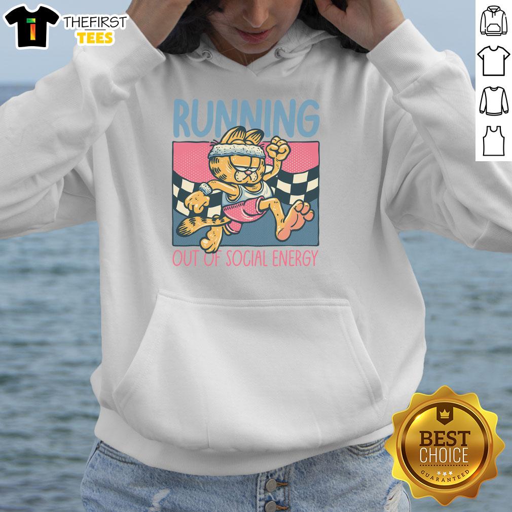 nice-garfield-running-out-of-social-energy-hoodie Garfield running out of social energy in a cozy hoodie, perfect for fans of humor and comfy fashion.