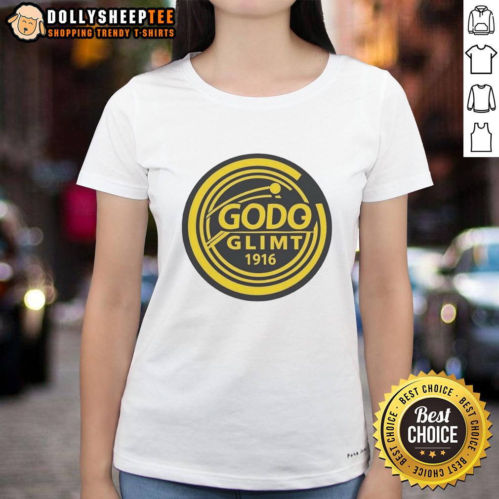 Nice Godo Glimt 1916 Ladies Tee Nice Godo Glimt 1916 Ladies Tee featuring a stylish design, perfect for casual wear and sports enthusiasts.