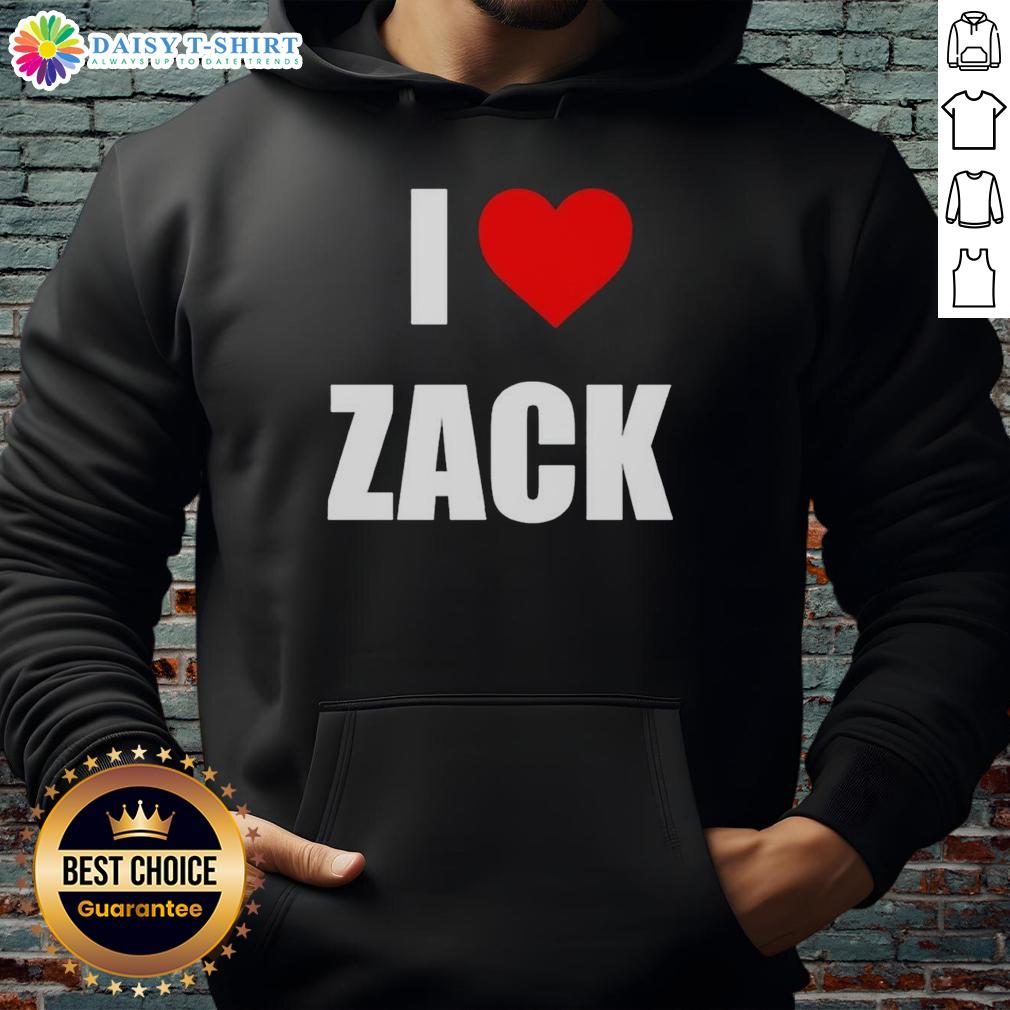 Nice I Love Zack Heart Hoodie Cozy Nice I Love Zack Heart Hoodie in vibrant colors, perfect for expressing love and style. Ideal for casual wear.