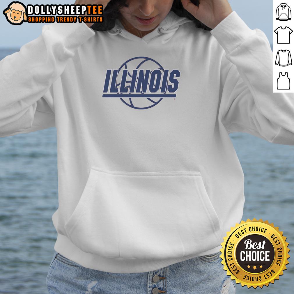 Nice Illinois Basketball Retro Logo Hoodie Nice Illinois Basketball Retro Logo Hoodie featuring vintage design and vibrant colors, perfect for fans and casual wear.