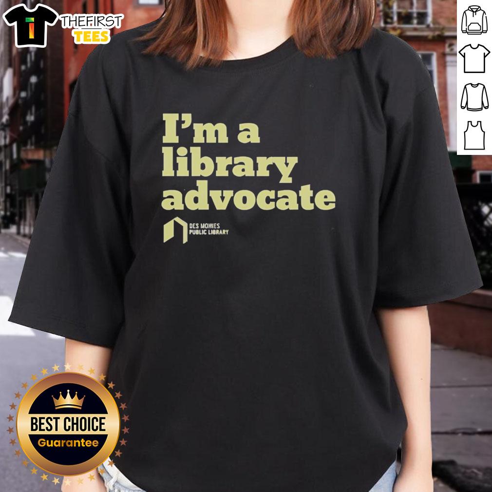 nice-im-a-library-advocate-ladies-tee Nice I'm A Library Advocate Ladies Tee featuring a stylish design promoting library support and reading culture.