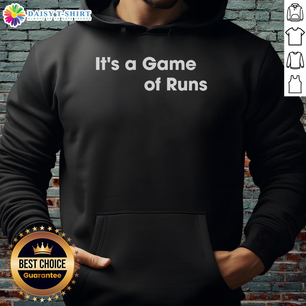 Nice It'S A Game Of Runs Hoodie Nice It's A Game Of Runs Hoodie in vibrant colors, perfect for sports enthusiasts and casual wear. Stylish and comfortable.