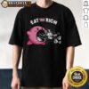 Nice Kirby Eat The Rich T-Shirt featuring a vibrant design of Kirby with a playful anti-capitalist message.