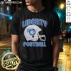 Alt Text: Nice Liberty Flames Football Helmet T-Shirt showcasing vibrant team colors and logo, perfect for fans and game day.