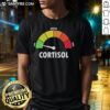 Graphic T-Shirt featuring 'Nice Low Medium And High Cortisol' design, perfect for health enthusiasts and stress awareness.