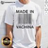 Alt Text: Nice Made In Vachina Barcode 5010029 020519 T-Shirt featuring a stylish design and high-quality fabric.