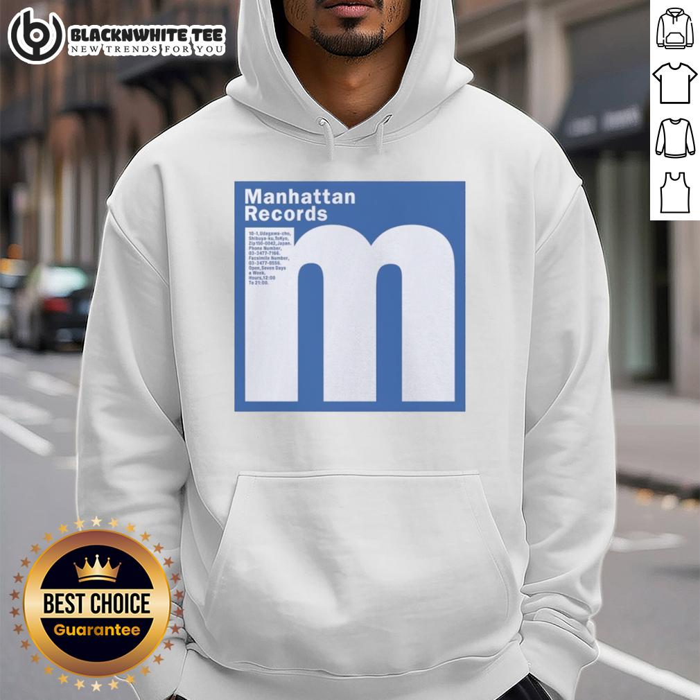 Nice Manhattan Records Shibuya Tokyo Hip Hop And Rap Hoodie Nice Manhattan Records hoodie in Shibuya, Tokyo, showcasing hip-hop and rap style for streetwear enthusiasts.