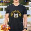 Alt Text: Nice Michigan Basketball '89 T-Shirt featuring iconic design and vibrant colors for true fans of Michigan basketball.