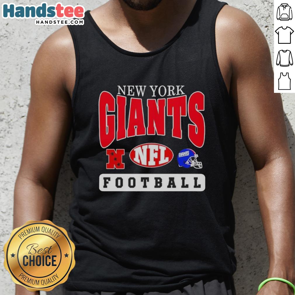 nice-new-york-giants-nfl-football-helmet-logo-tank-top Alt Text: Stylish tank top featuring the New York Giants NFL football helmet logo, perfect for fans and casual wear.