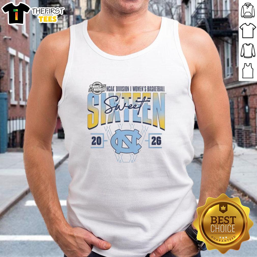nice-north-carolina-tar-heels-madness-sweet-16-ncaa-division-i-womens-basketball-tournament-tank-top Stylish tank top featuring Nice North Carolina Tar Heels design for Sweet 16 NCAA Division I Women's Basketball Tournament.