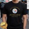 Alt Text: Nice Pittsburgh Steelers Football Logo T-Shirt featuring the iconic team logo on a stylish black background.
