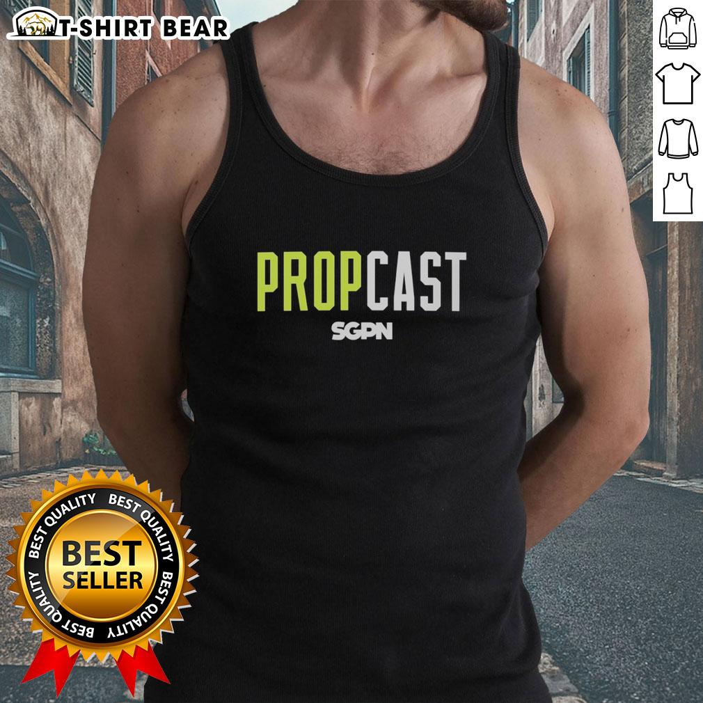 Nice Propcast Color Logo Tank Top Alt Text: Nice Propcast color logo tank top featuring a vibrant design, perfect for casual summer wear.