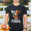 Alt Text: Snoopy FedEx t-shirt featuring 'May the Force Be With You' design, perfect for fans of fun and unique apparel.