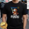 Nice Snoopy Walmart May The Force Be With You T-Shirt featuring Snoopy in a fun Star Wars design, perfect for fans.