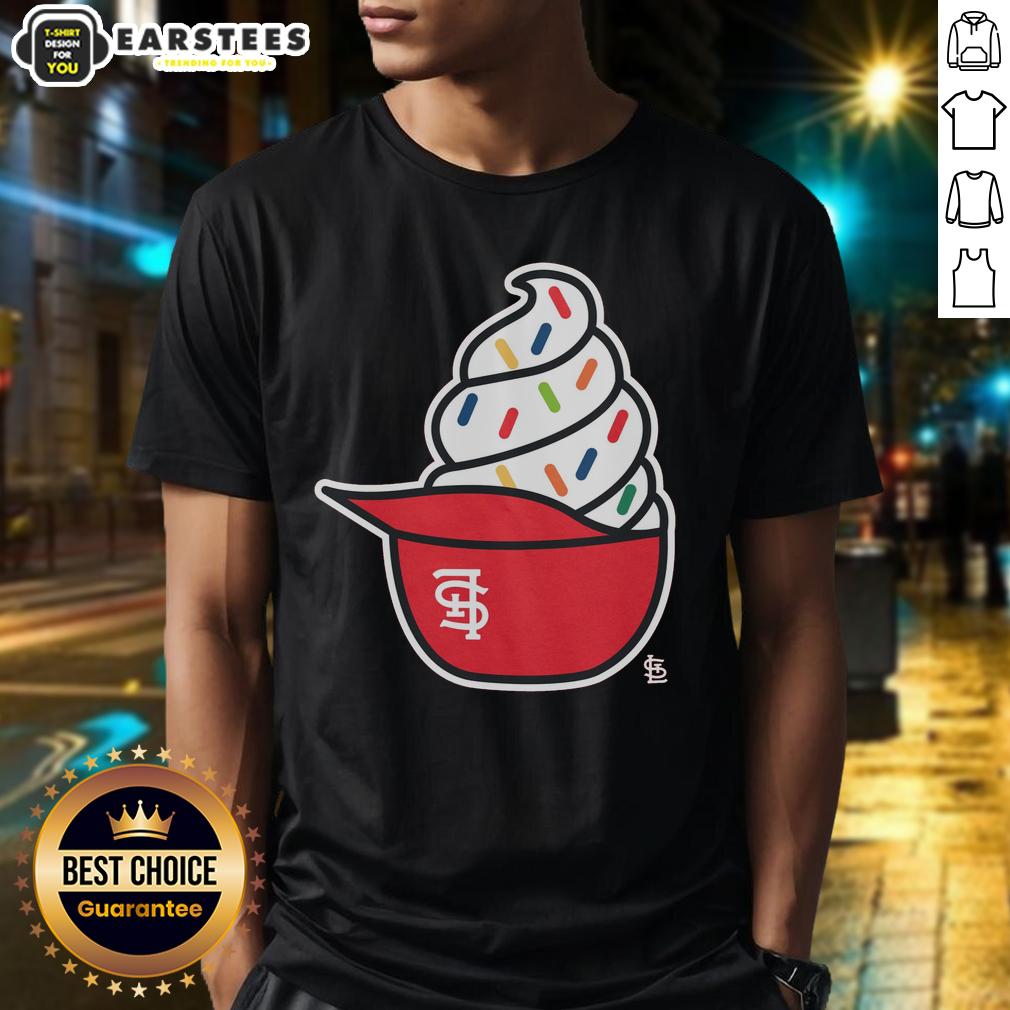 nice-st-louis-cardinals-ice-cream-t-shirt Alt Text: Stylish St. Louis Cardinals ice cream t-shirt featuring vibrant colors and a fun design for baseball fans.