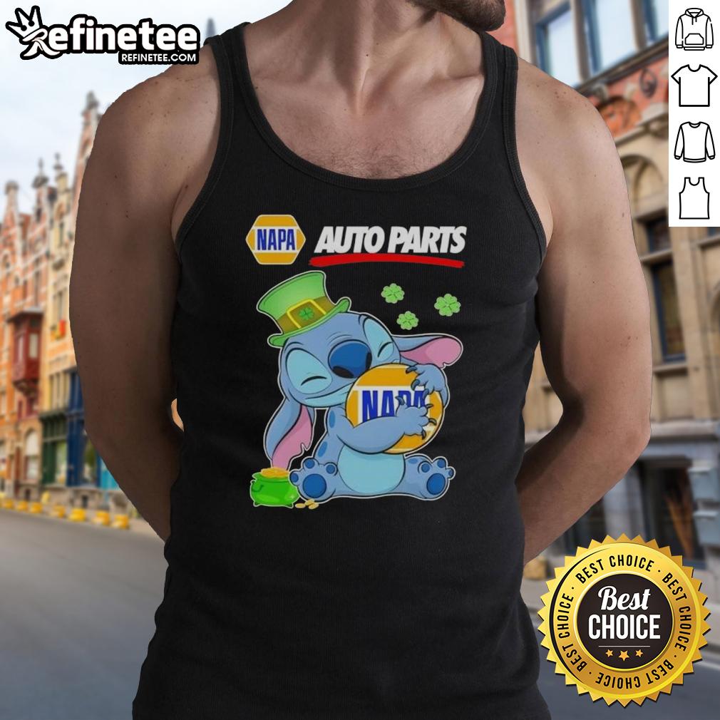 nice-stitch-hug-napa-auto-parts-logo-st-patricks-day-tank-top Nice Stitch Hug Napa Auto Parts Logo St. Patrick's Day tank top featuring a festive green design for celebrations.