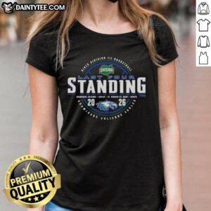 Alt Text: Chaminade Julienne Eagles 2026 OHSAA Girls Basketball Division 3 Last Four Standing ladies tee shirt design.