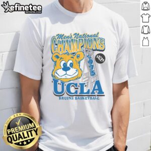 Hot UCLA Bruins Past Champs Tourney Win T-Shirt featuring bold graphics and team colors, perfect for fans and celebrations.